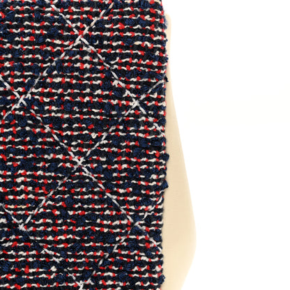 Chanel Tweed Quilted Medium Single Flap Blue Multicolor 13 of 16