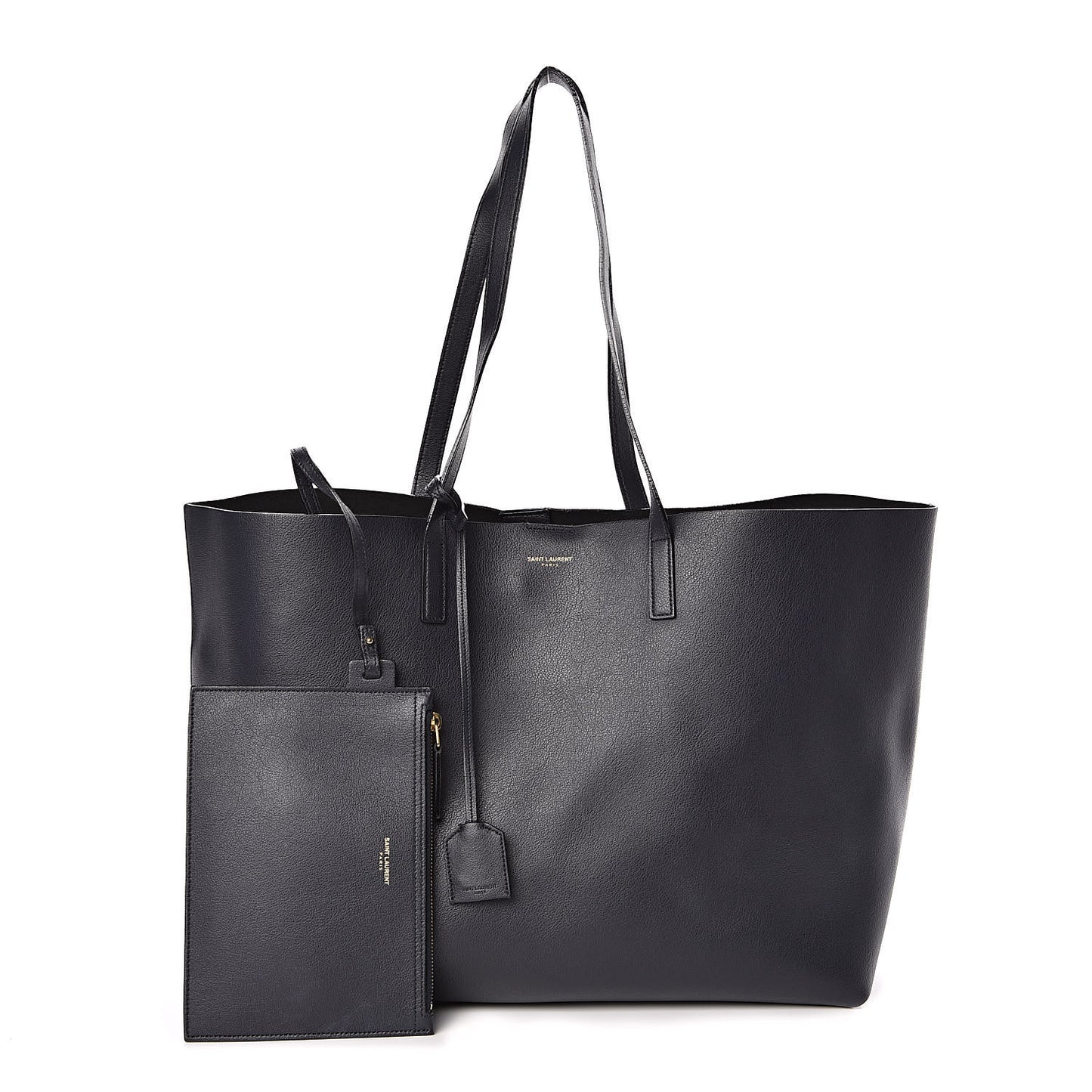 Calfskin Large Shopping Tote Navy