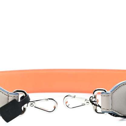 Fendi Vitello Dolce Plexiglass Bi-Color Studded Strap You Grigio Polvere Arancio Multicolor 4 of 4