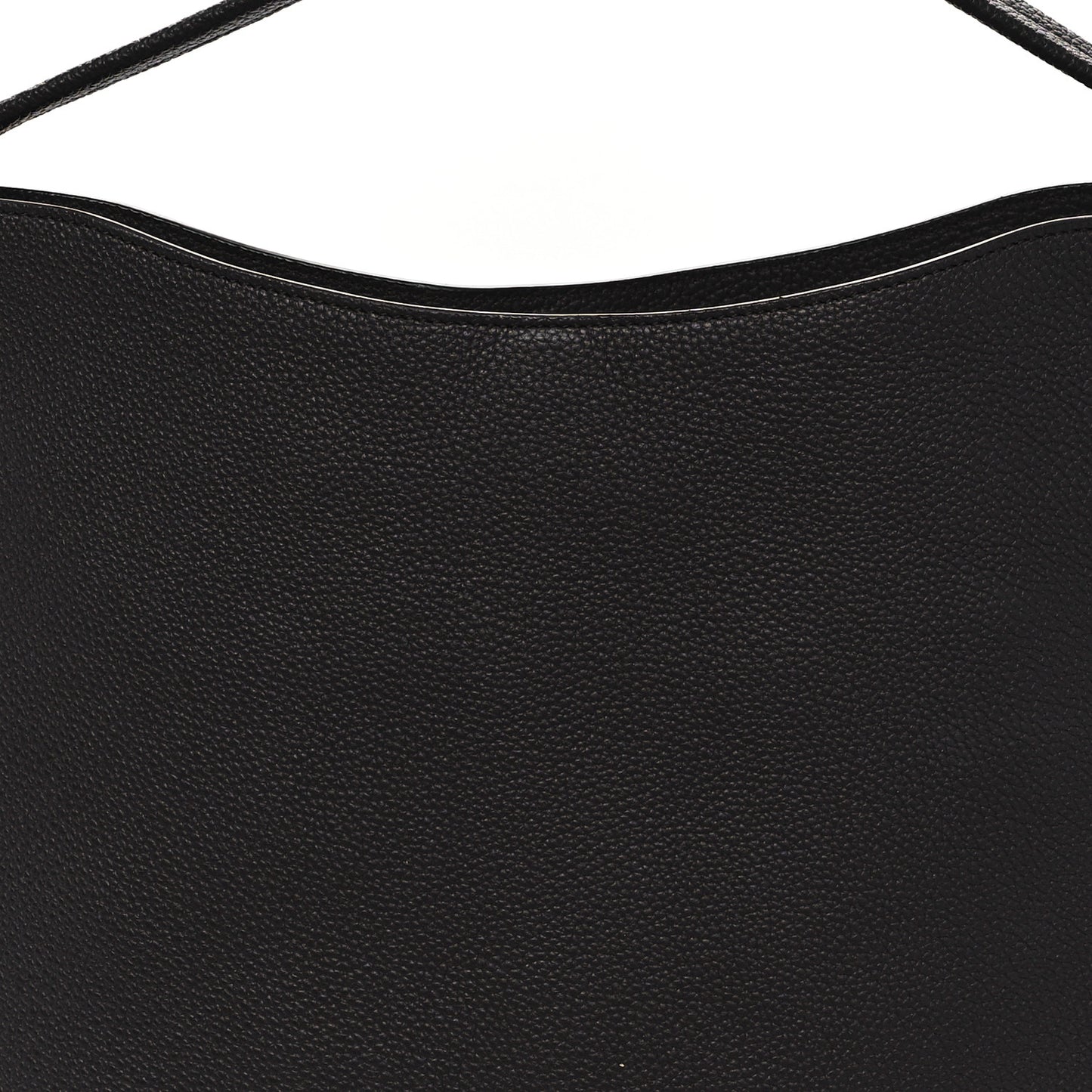 Pebbled Calfskin Large Alix Padlock Zip Hobo Bag Dark Brown