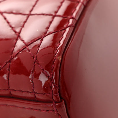 Christian Dior Patent Cannage Medium Lady Dior Red 11 of 11