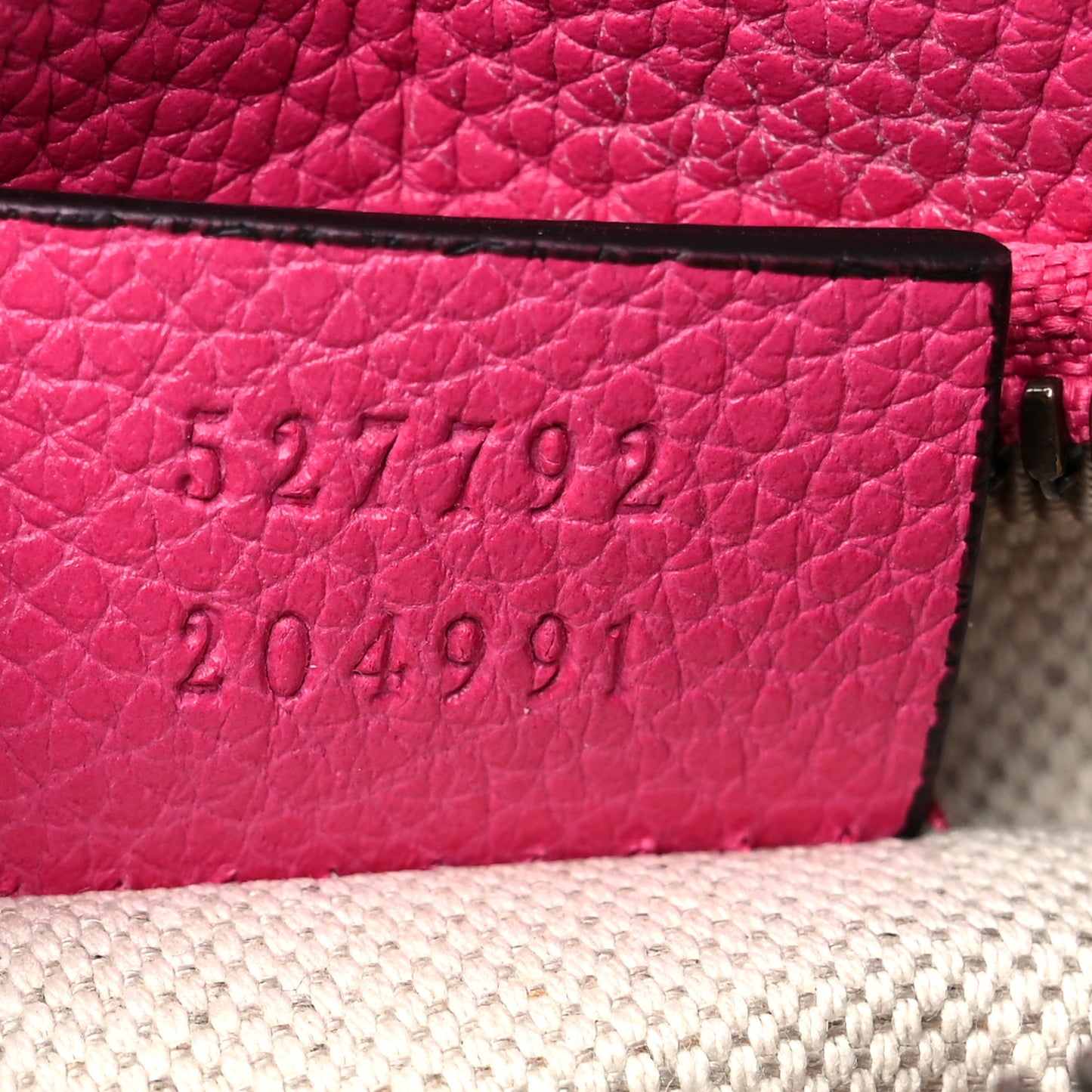 Grained Calfskin Small Logo Belt Bag Box Pink Green