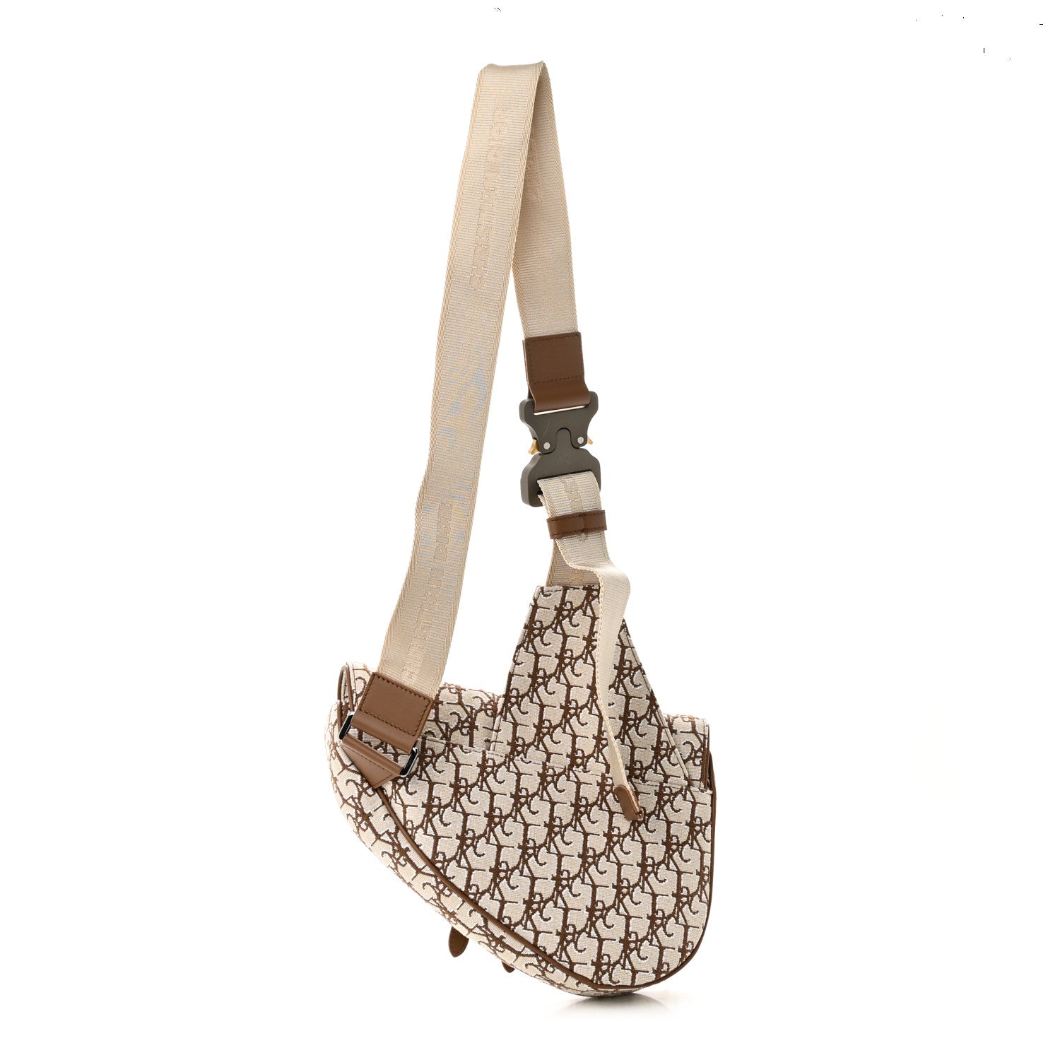 Christian Dior X CACTUS JACK Oblique Saddle Bag Coffee 3 of 9