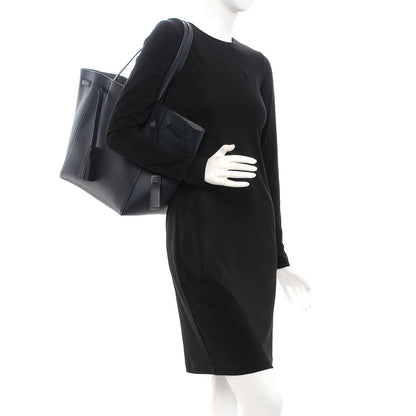 Celine Smooth Calfskin Small Tassel Cabas Phantom Navy Blue 2 of 7