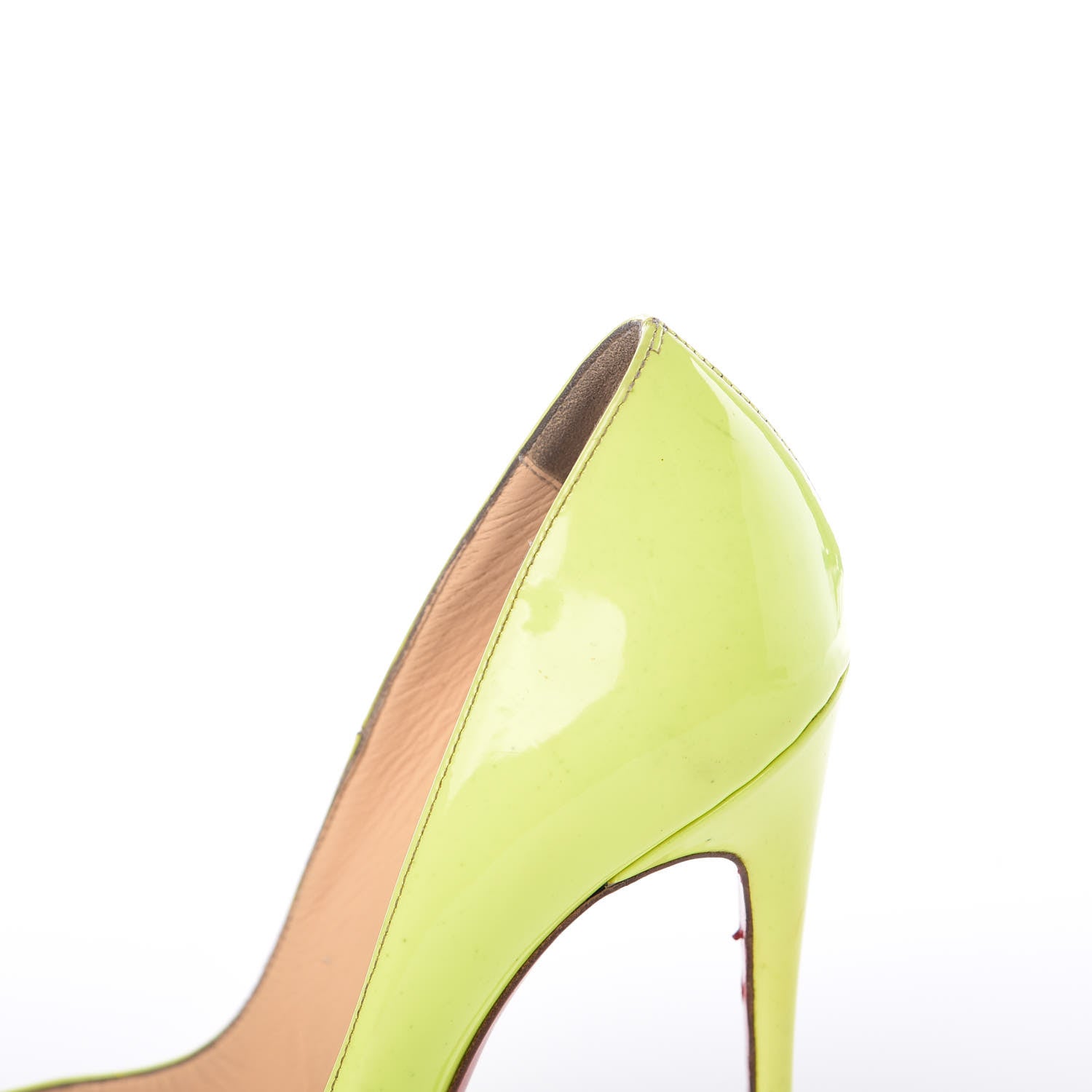 Christian Louboutin Patent So Kate 120 Pumps 38 Neon Yellow 11 of 27