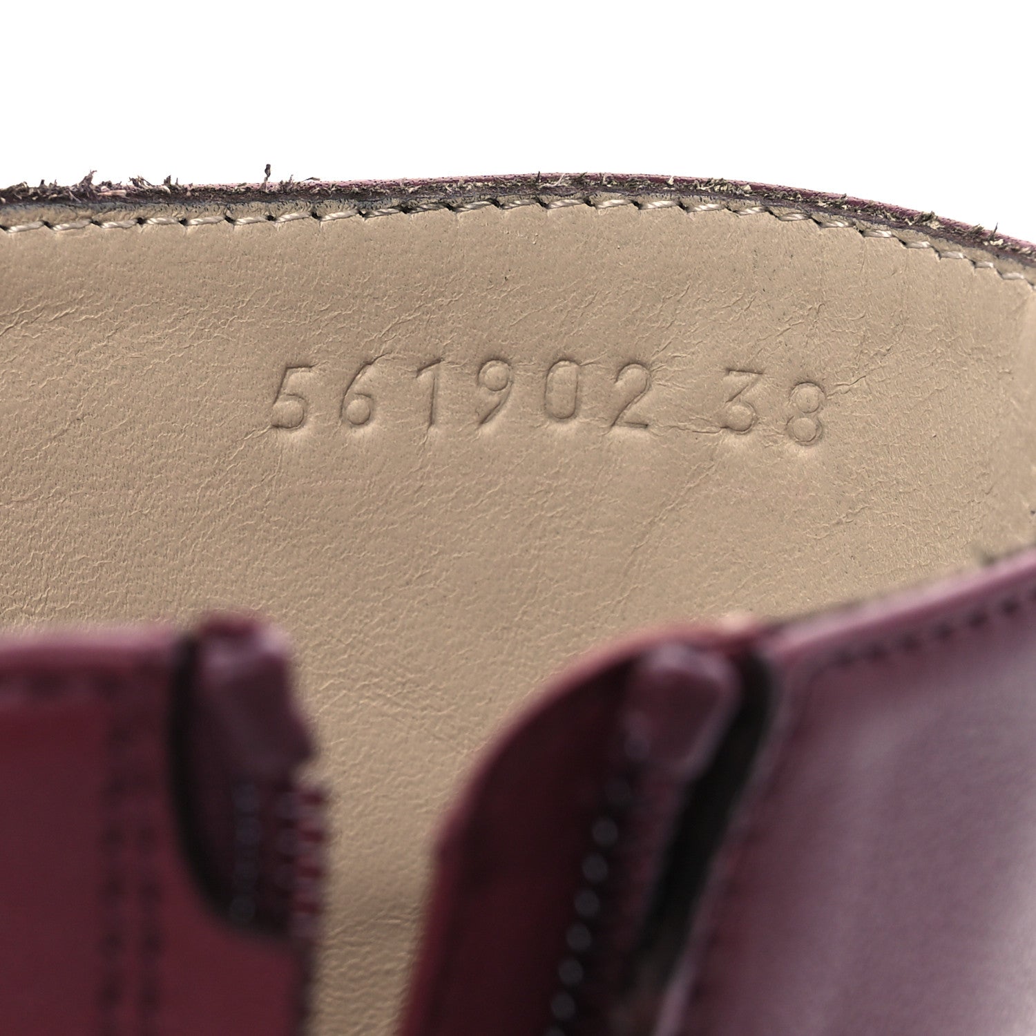 Loewe Calfskin Loafer Ankle Boots 38 Burgundy 7 of 11