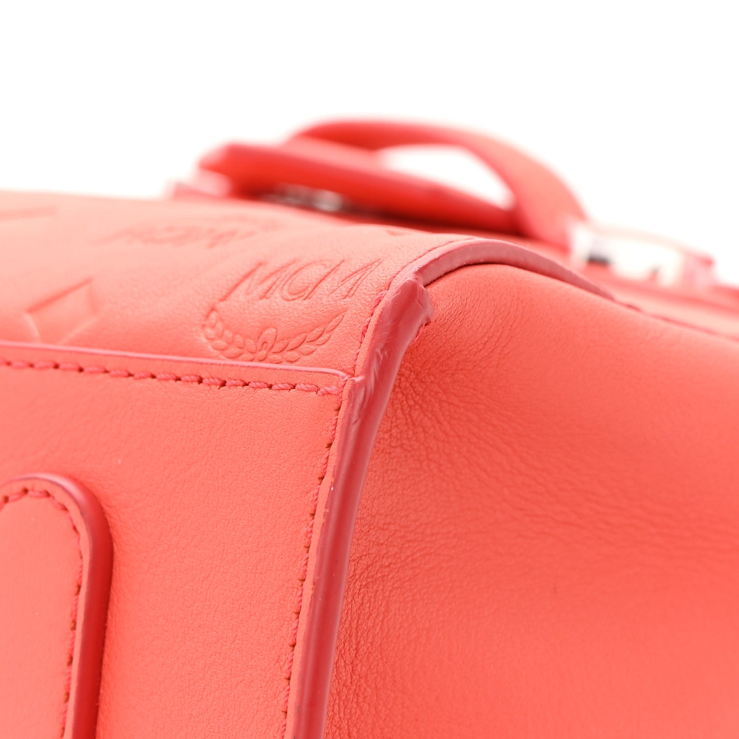 Calfskin Ottomar Monogram Essential Small Backpack Hot Coral
