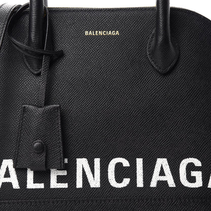Balenciaga Signature Grained Calfskin Logo S Ville Top Handle Bag Black 10 of 10