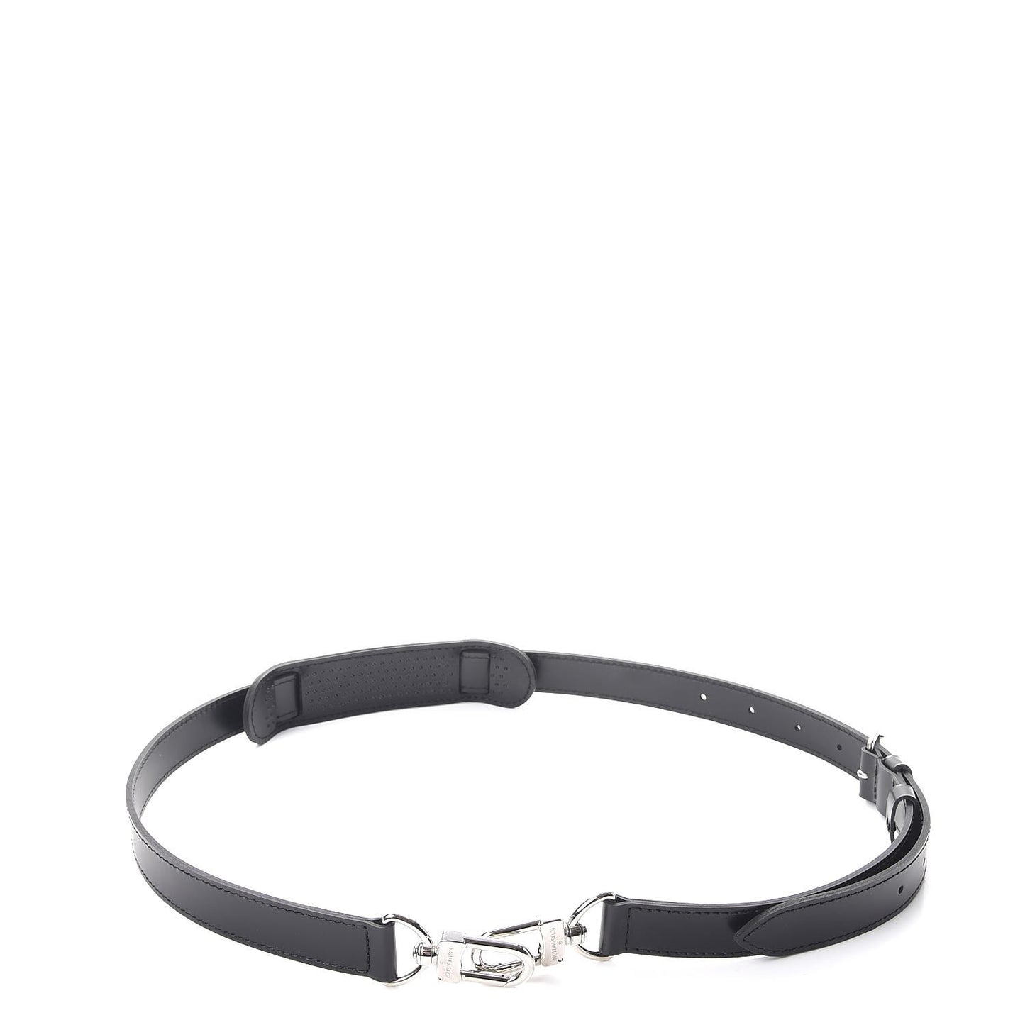 Calfskin Adjustable Keepall Bandouliere Shoulder Strap Black