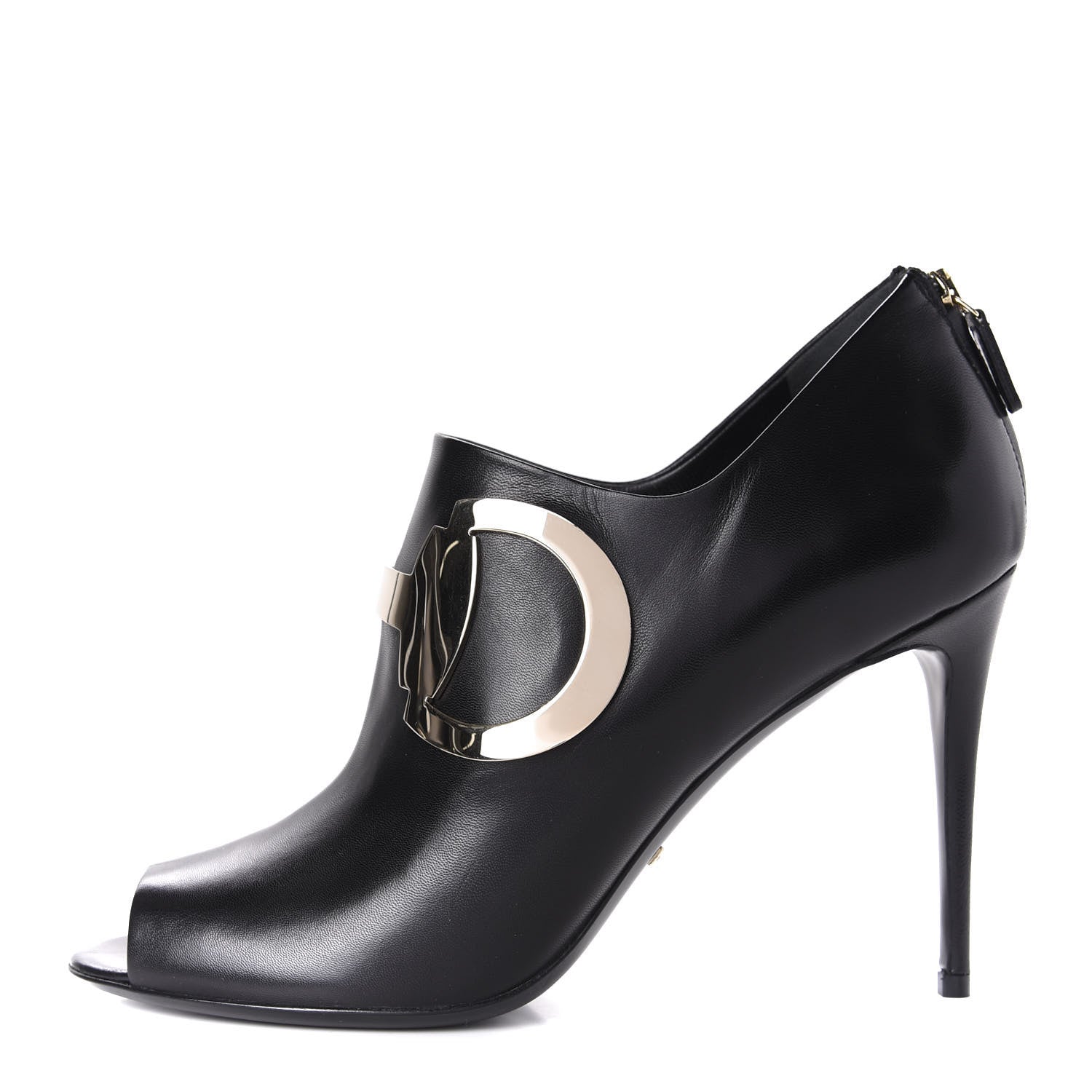 Gucci Malaga Kid Open Toe Pumps 40 Black 1 of 10