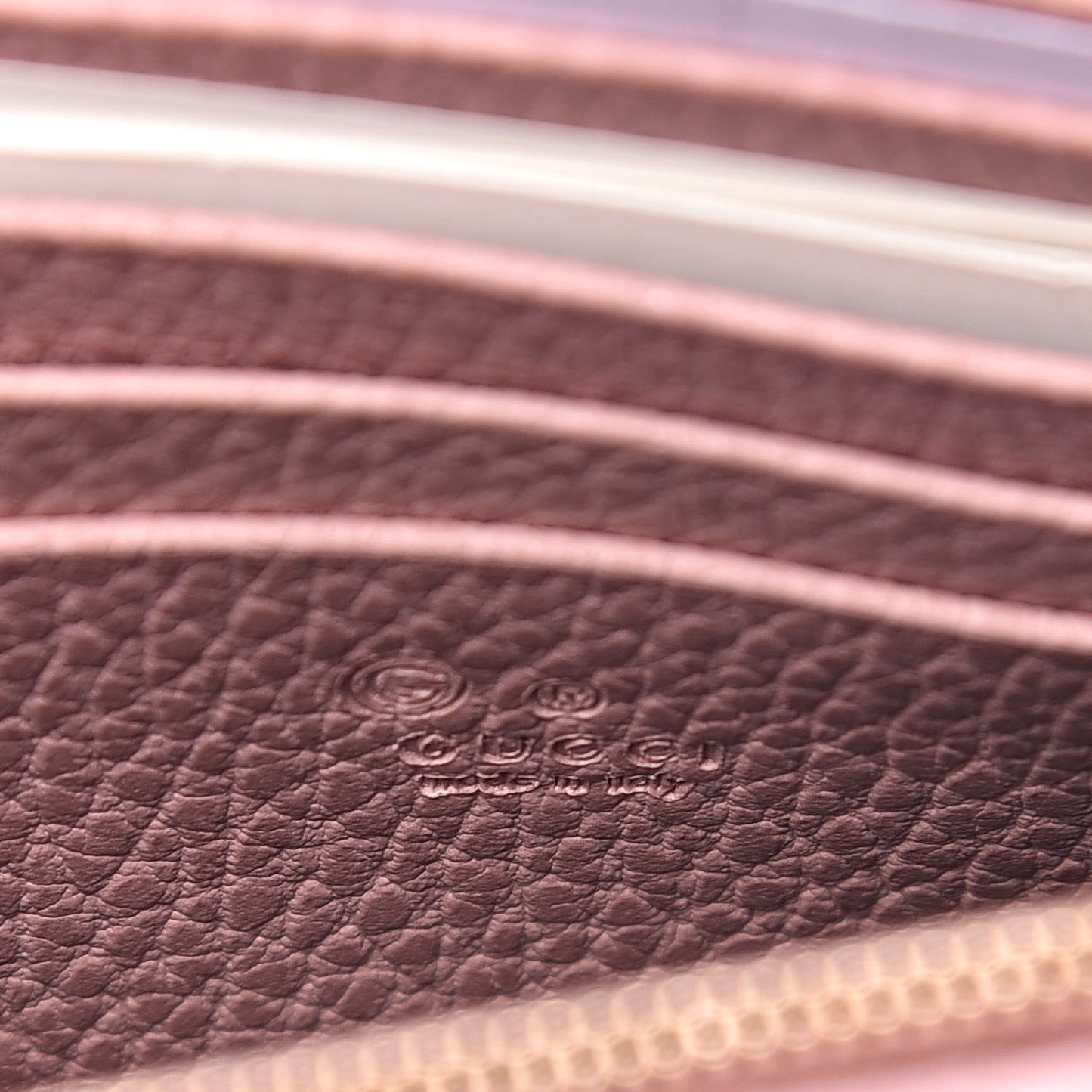 Dollar Calfskin Medium Betty Chain Wallet Soft Pink