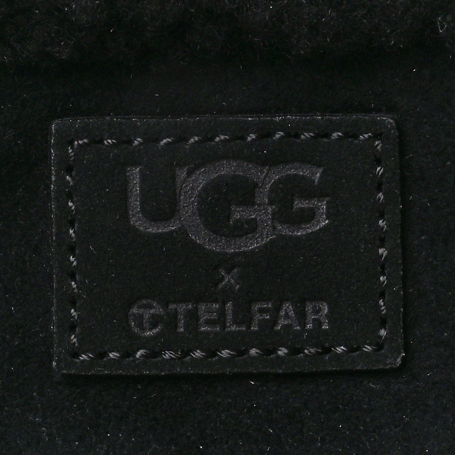 Telfar X UGG Suede shearling Small Shopping Bag Black 9 of 12