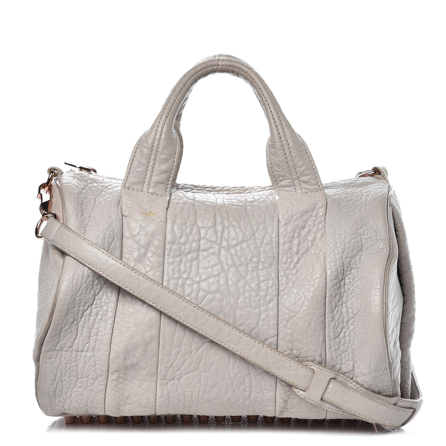 Pebbled Lambskin Rocco Lilac Rose Gold Hardware