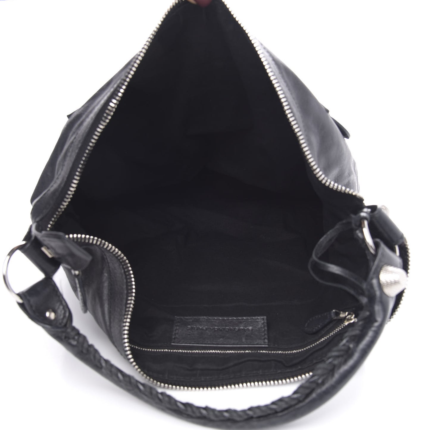 Chevre Giant 21 Silver Hardware Day Hobo Black