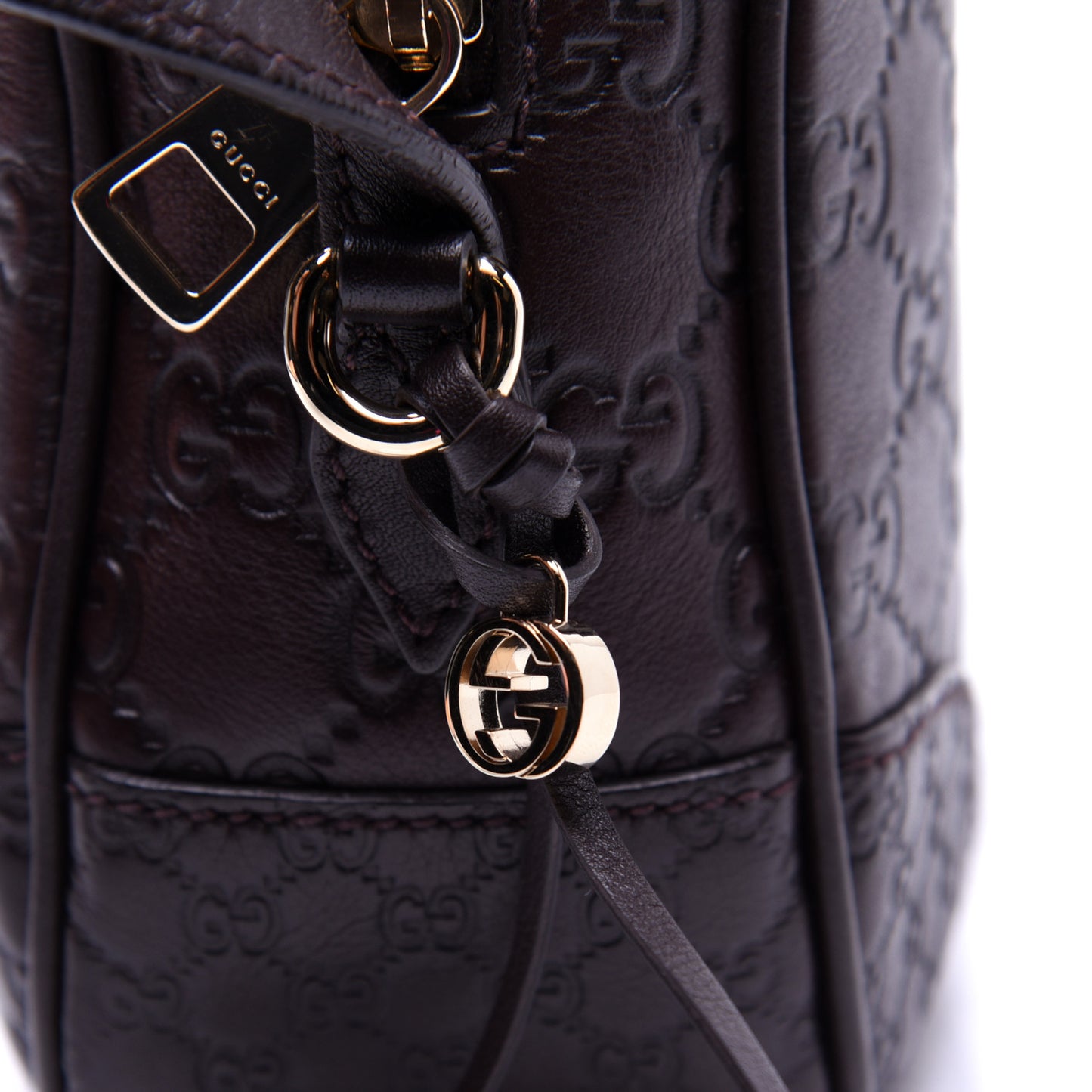 Guccissima Mini Bree Messenger Bag Chocolate