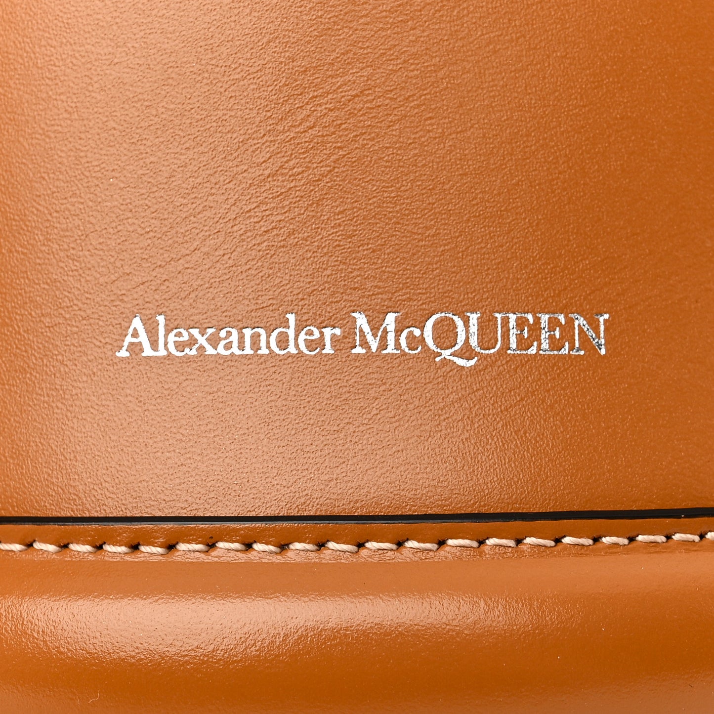 Calfskin The Curve Small Shoulder Bag Tan