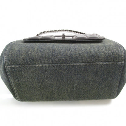Chanel Denim Leather Square Quilted Flap Bag 5 of 11