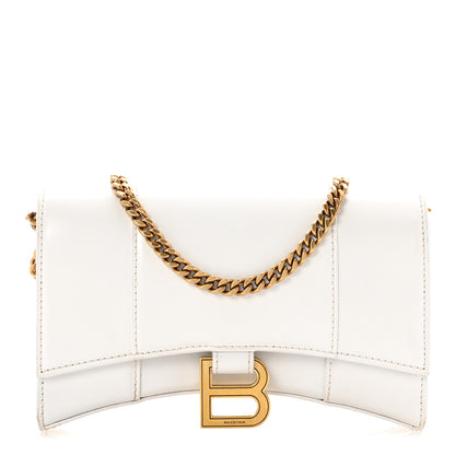 Balenciaga Shiny Box Calfskin Hourglass Chain Bag White 1 of 14