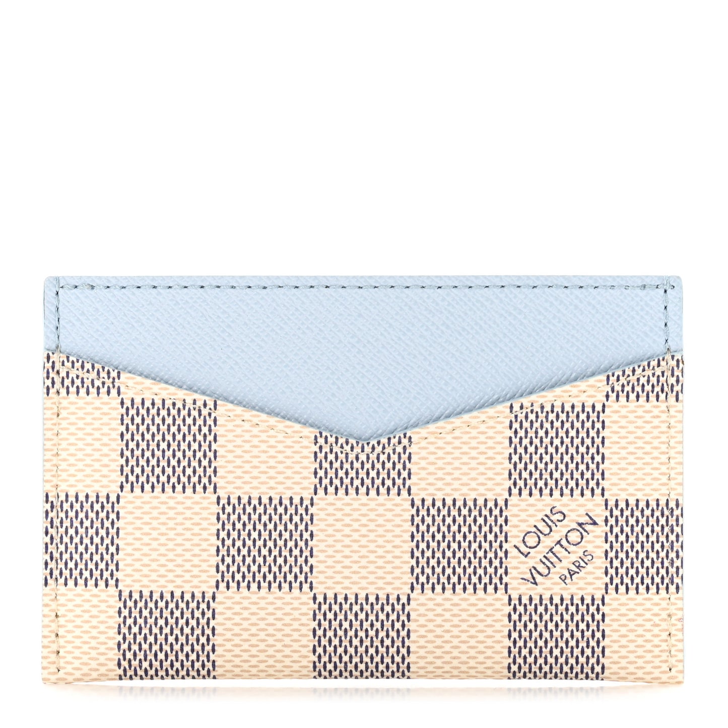 Damier Azur Daily Card Holder Olympe Blue