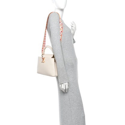 Louis Vuitton Taurillon By The Pool Capucines BB Pearly Cream Coral 2 of 10