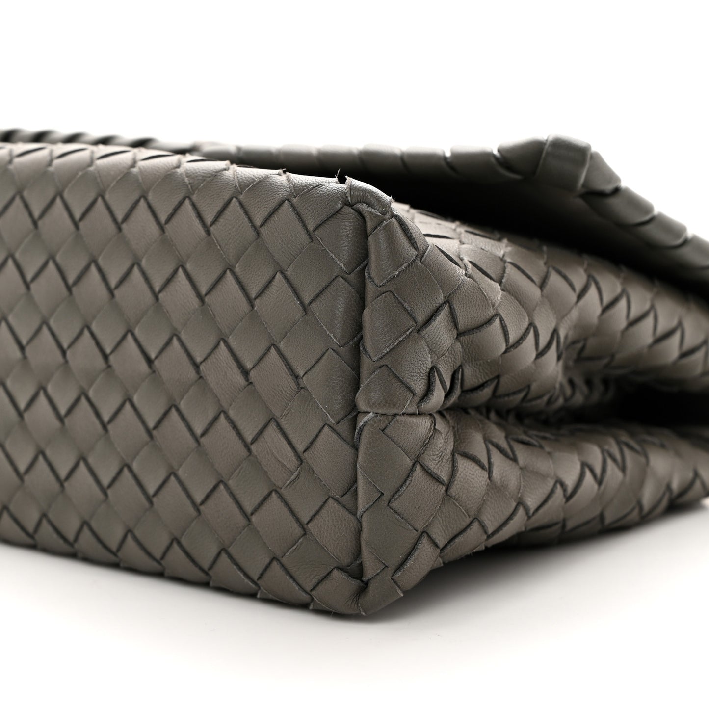 Nappa Intrecciato Medium Olimpia Bag Steel
