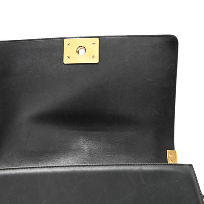 Chanel Lambskin Quilted Medium Boy Flap Black 11 of 15