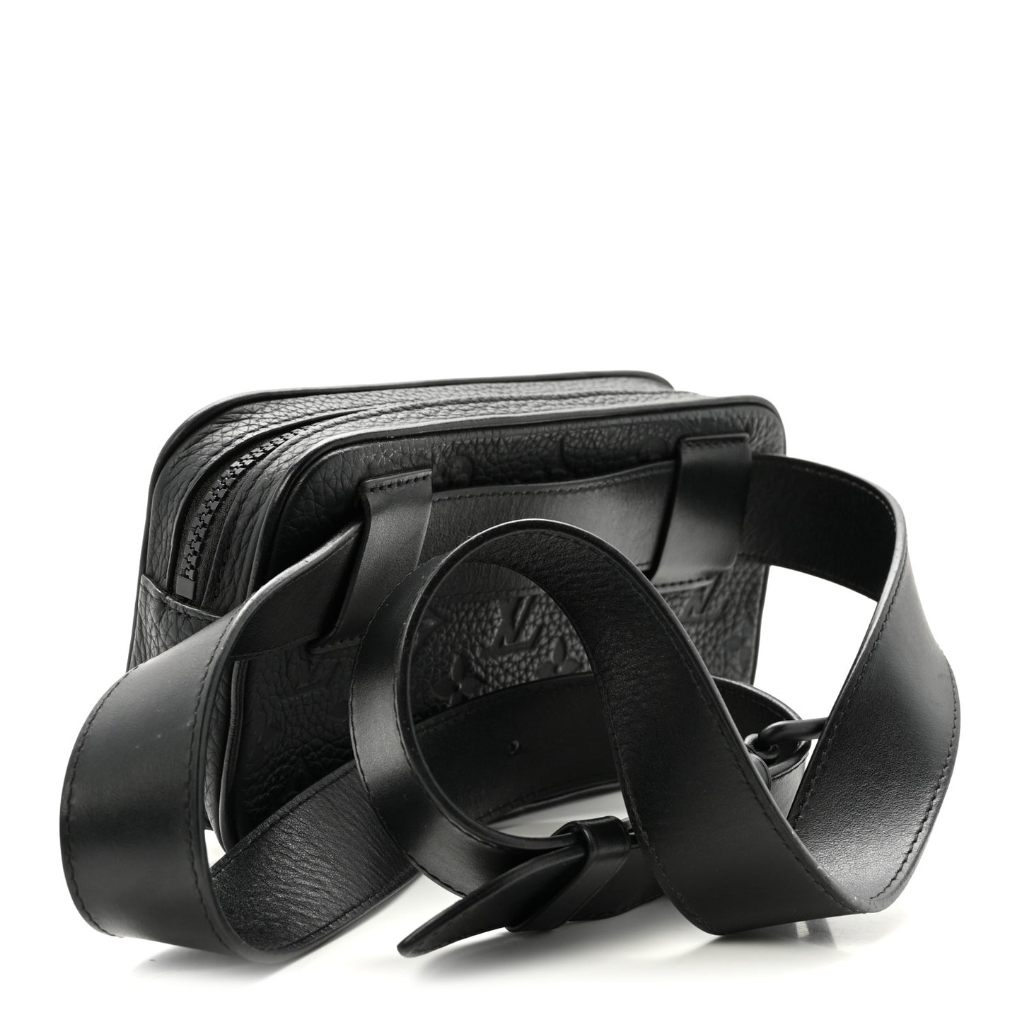 Taurillon Monogram Uniformes Solar Ray Soft Pochette Volga Belt Bag Black