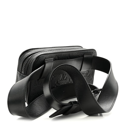 Louis Vuitton Taurillon Monogram Uniformes Solar Ray Soft Pochette Volga Belt Bag Black 2 of 8