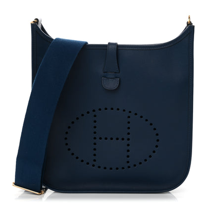 Hermes Epsom Evelyne III PM Bleu Saphir 1 of 11