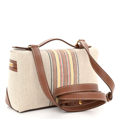 Loro Piana Cotton Canvas L19 Extra Pocket Pouch LP Record Caramel Sugar 3 of 9