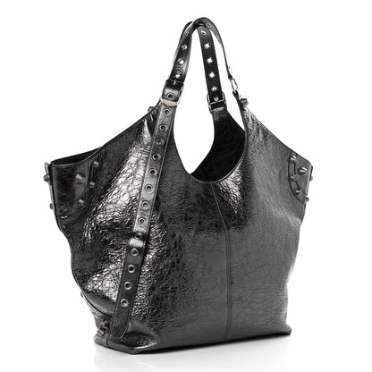 Balenciaga Agneau Arena Large Le Cagole Carry All Bag Steel Grey 4 of 11