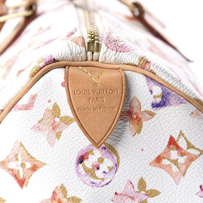 Louis Vuitton Watercolor Aquarelle Speedy 35 White 10 of 11