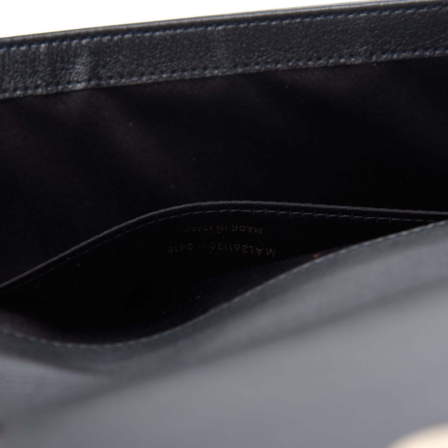 Saint Laurent Calfskin Monogram Large Belle De Jour Clutch Black 9 of 10
