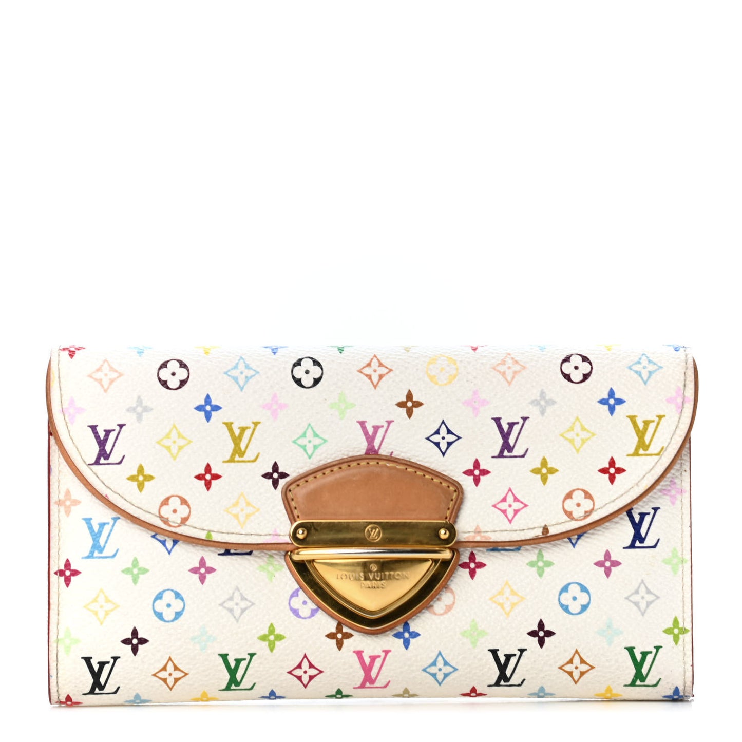 Monogram Multicolor Eugenie Wallet White Litchi