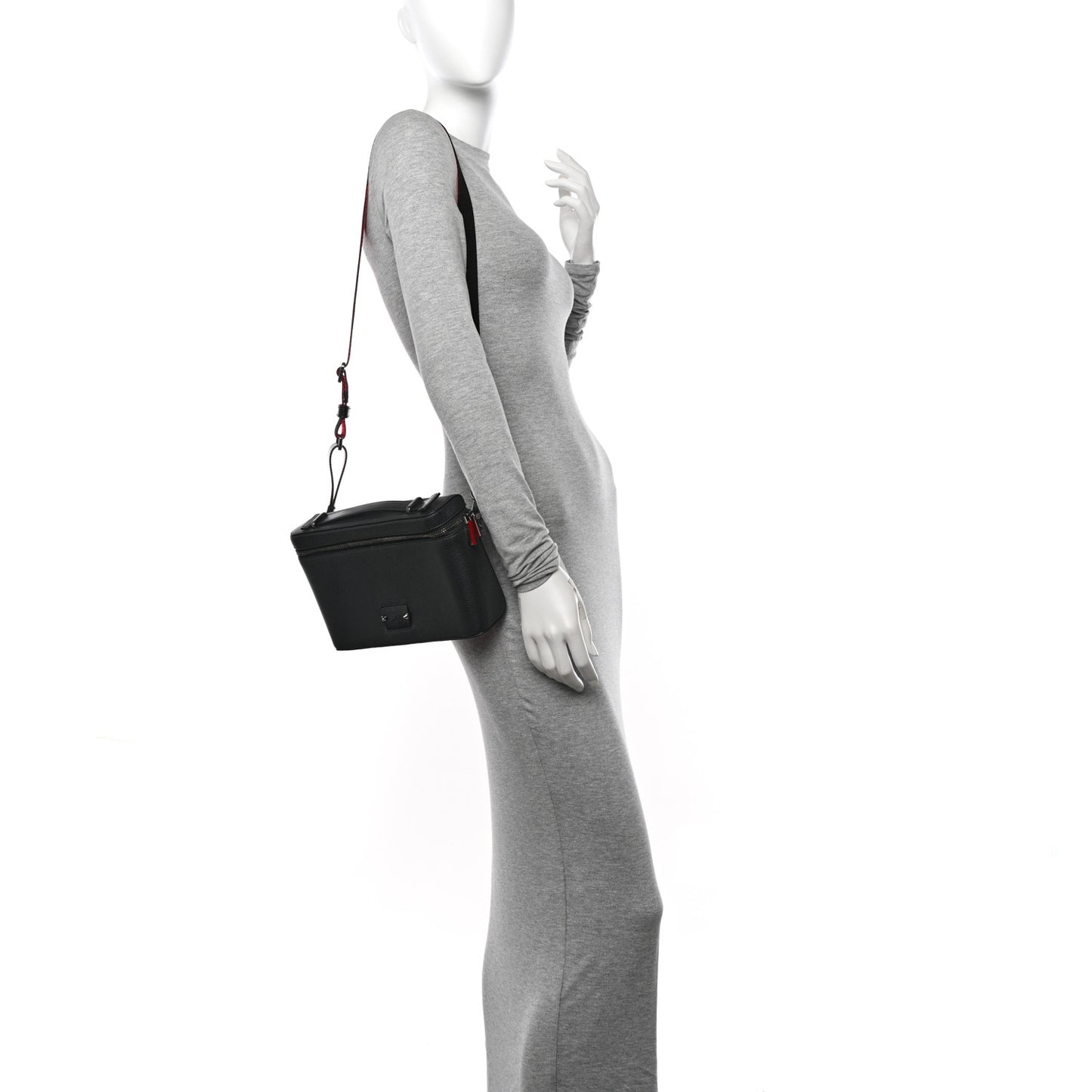 Calfskin Kypipouch Small Top Handle Messenger Bag Black