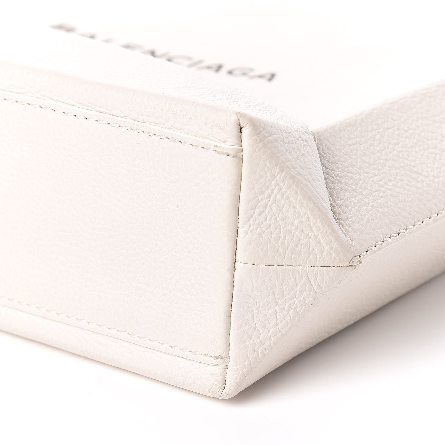 Balenciaga Calfskin Logo Small Shopping Tote White 12 of 12