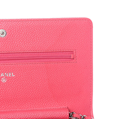 Chanel Caviar Wallet On Chain WOC Pink 9 of 12