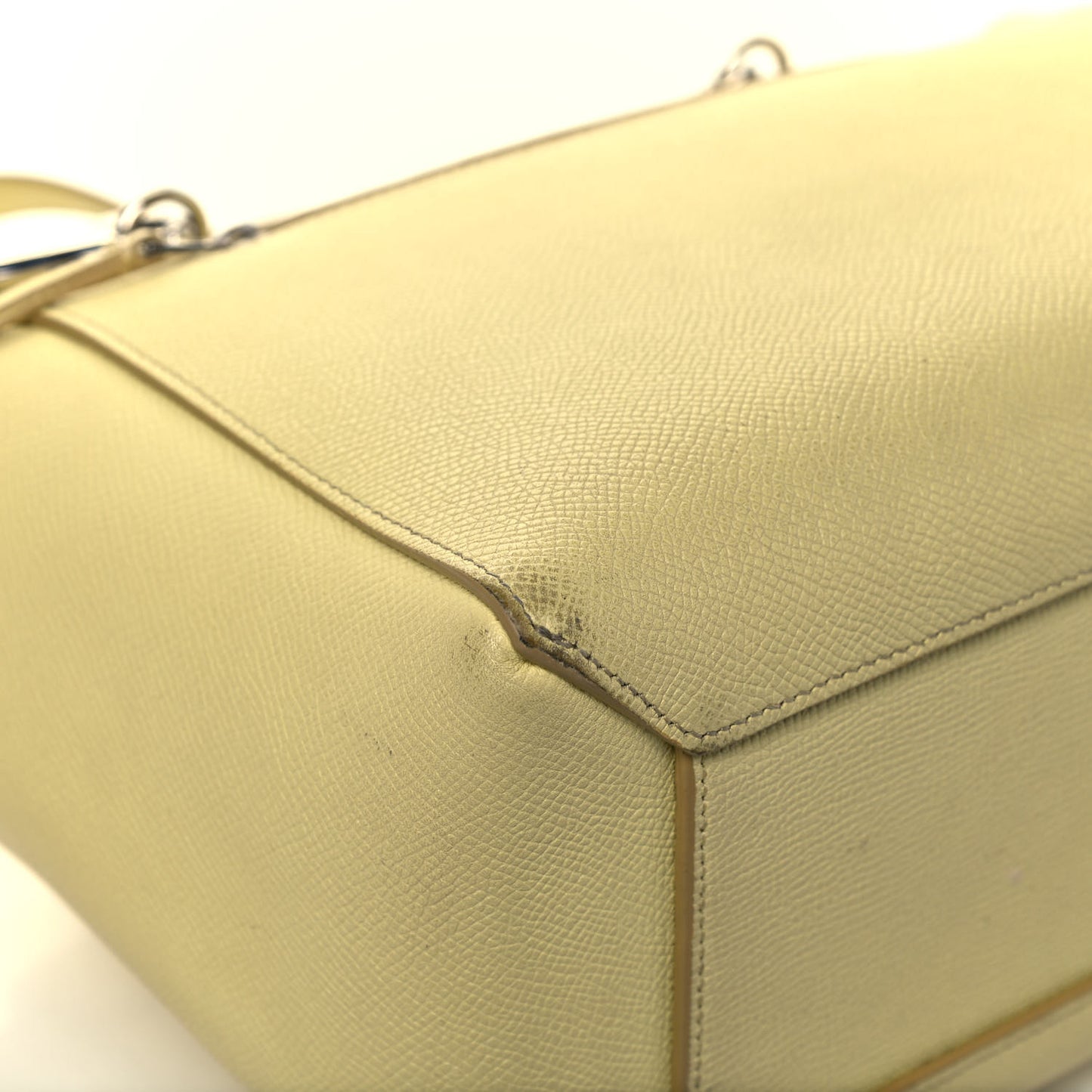 Grained Calfskin Micro Belt Bag Bergamote