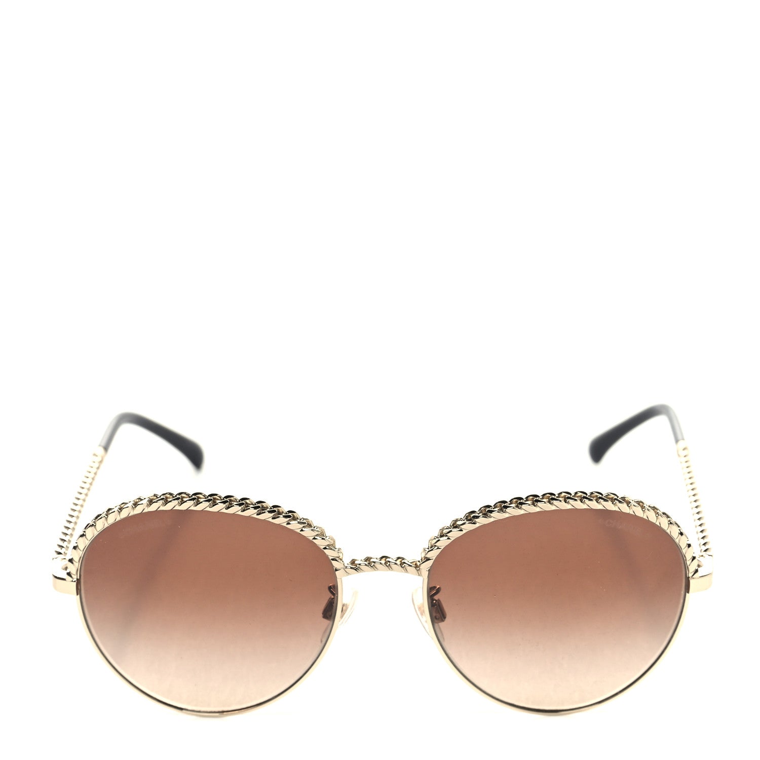 Chanel Chain Pantos Sunglasses 4242 Gold Brown 2 of 9