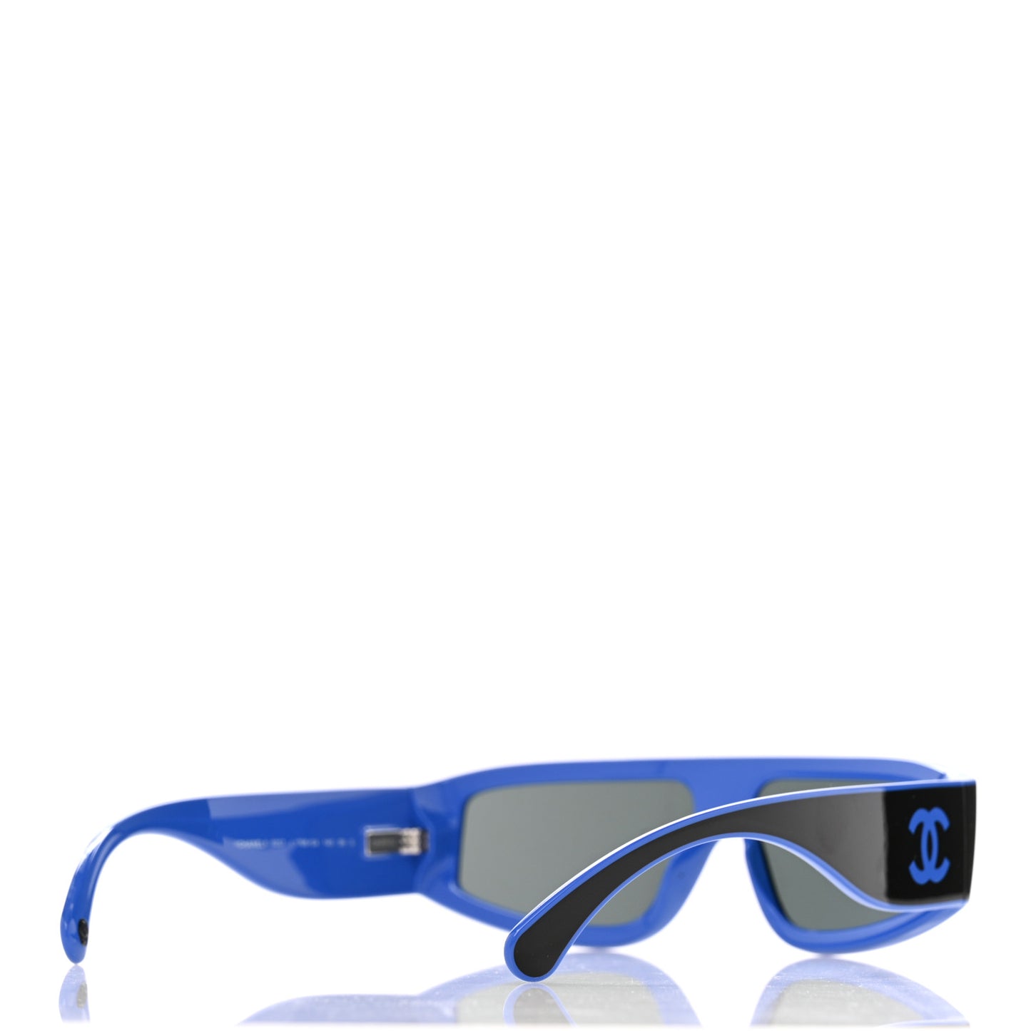 Acetate Cat Eye Sunglasses 6057 Black Blue