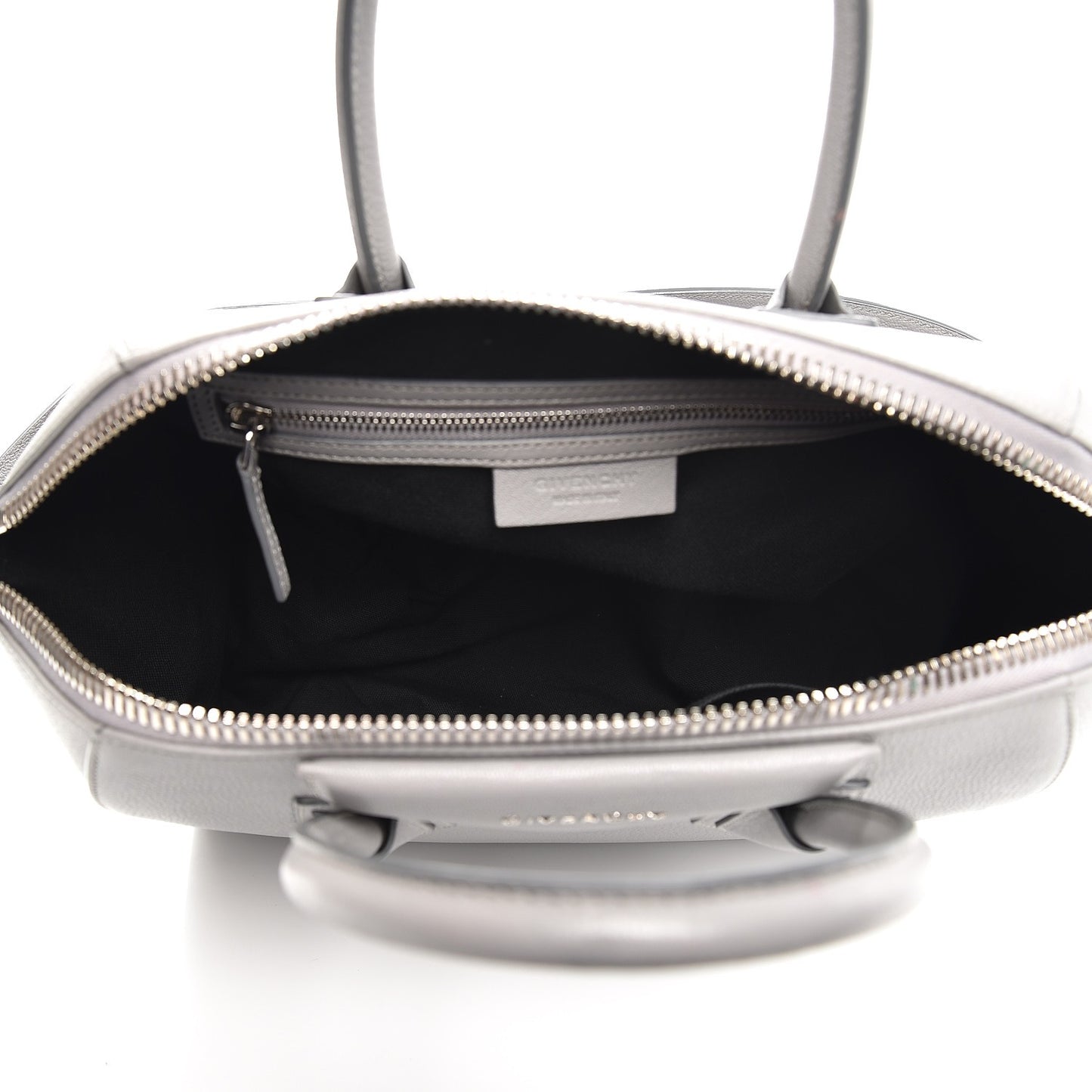 Sugar Goatskin Medium Antigona Pearl Grey