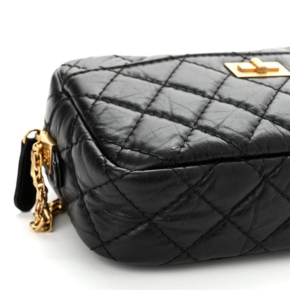 Chanel Aged Calfskin Quilted Mini Reissue Camera Case Black 9 of 10