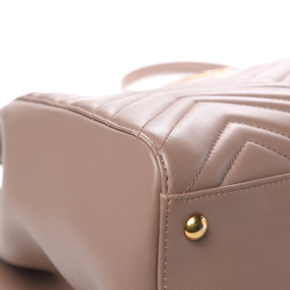 Gucci Calfskin Matelasse Medium GG Marmont Tote Porcelain Rose 10 of 15