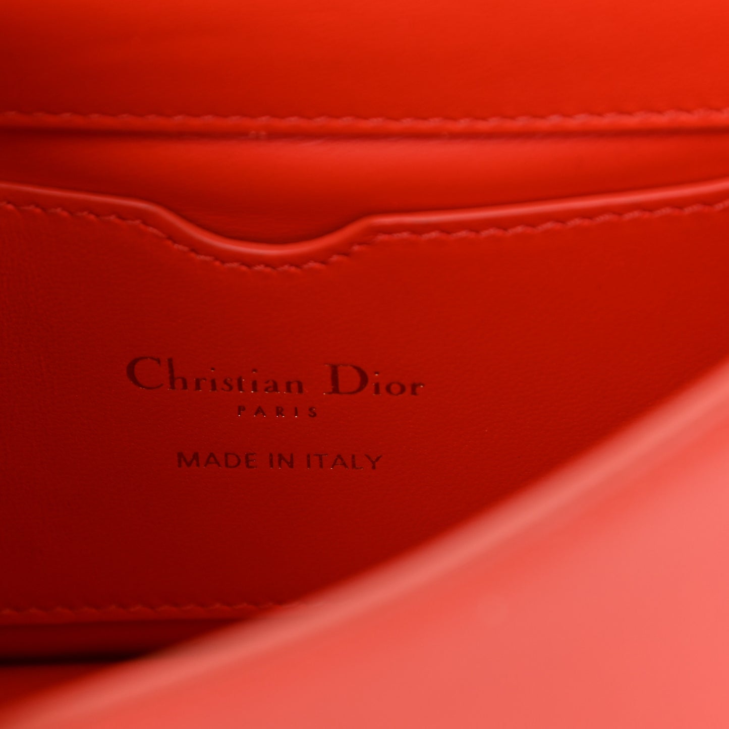 Smooth Calfskin Micro 30 Montaigne Flap Bag Orange