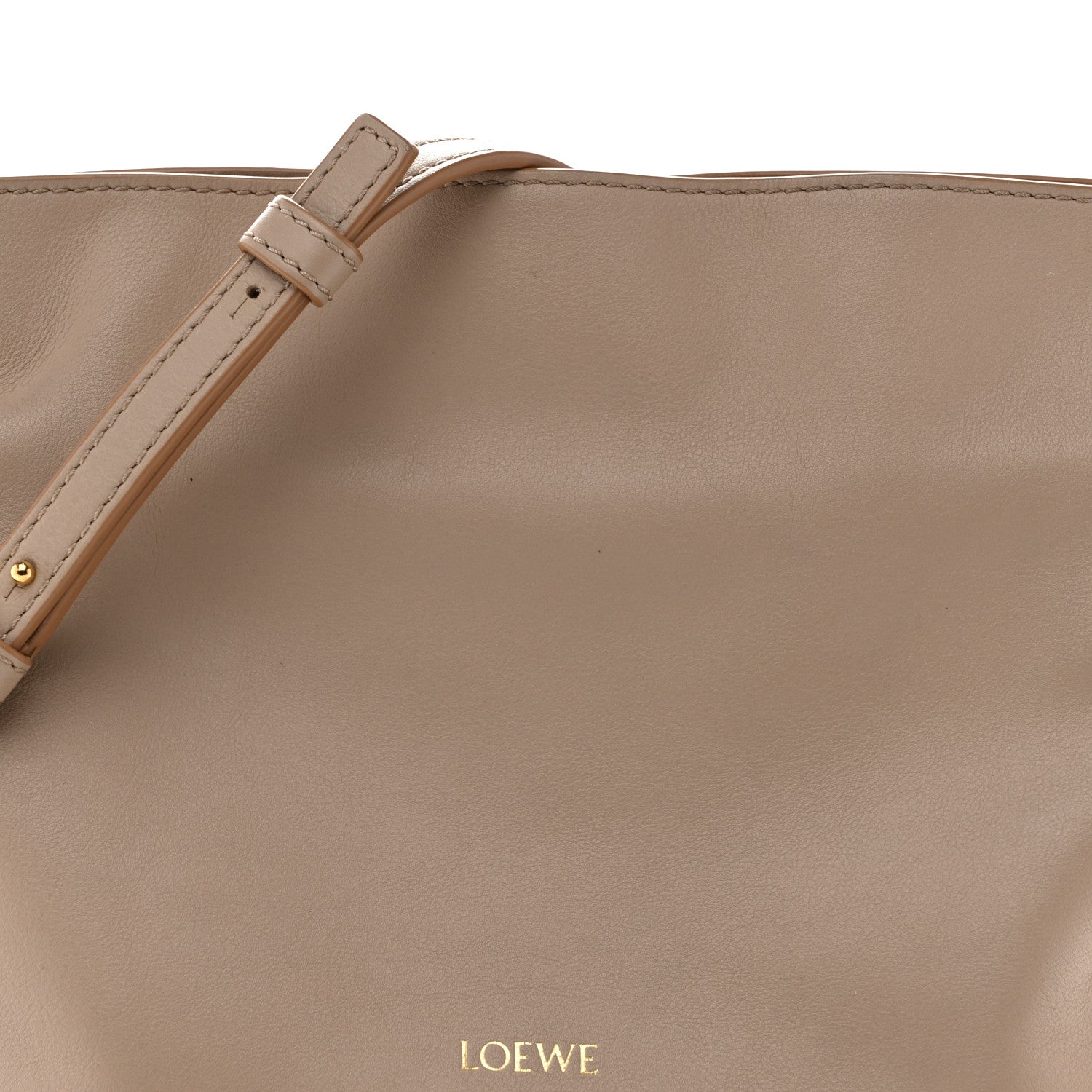 Loewe Calfskin Mini Flamenco Knot Clutch Sand 8 of 10