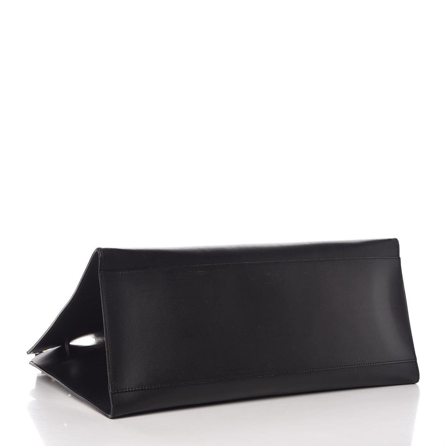 Vegetable Tanned Calfskin Large Sun Bag Black Blue