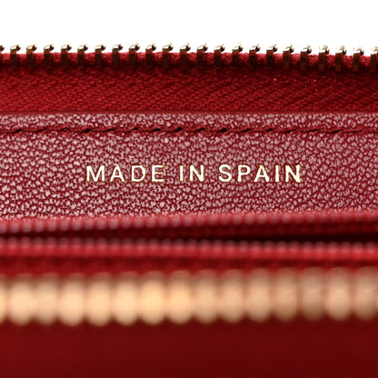 Chanel Sheepskin Quilted Medium Mademoiselle Vintage Zip Around Wallet Red 7 of 8