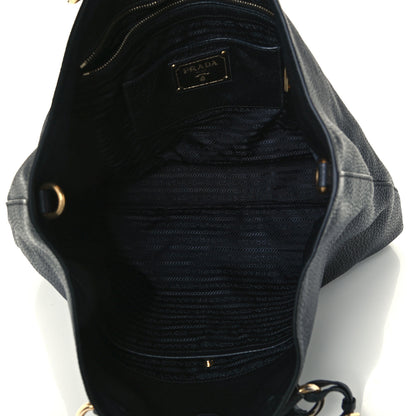 Prada Vitello Daino Tote Black 4 of 11