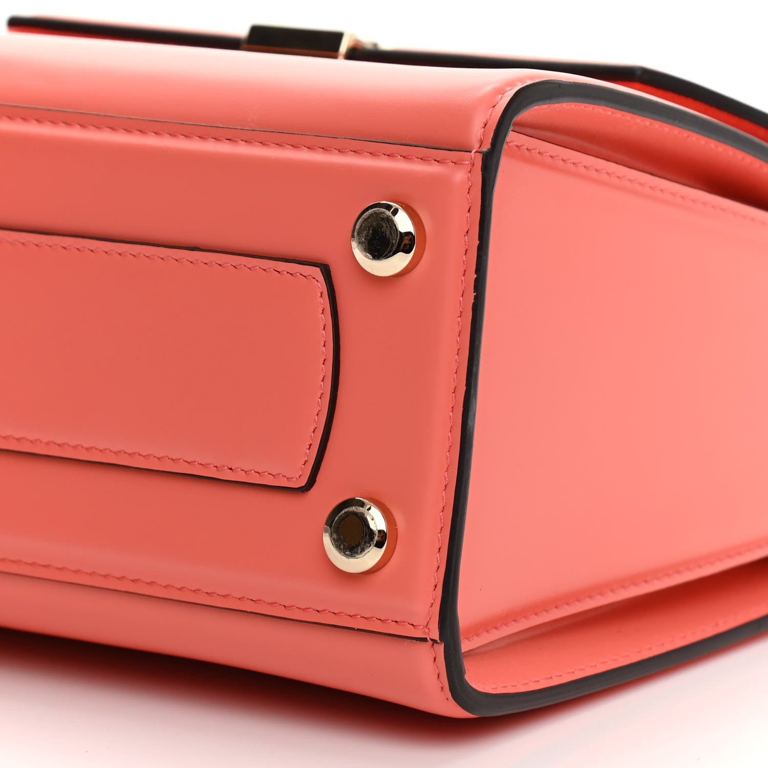 Salvatore Ferragamo Smooth Calfskin Small Boxyz Orange 9 of 9
