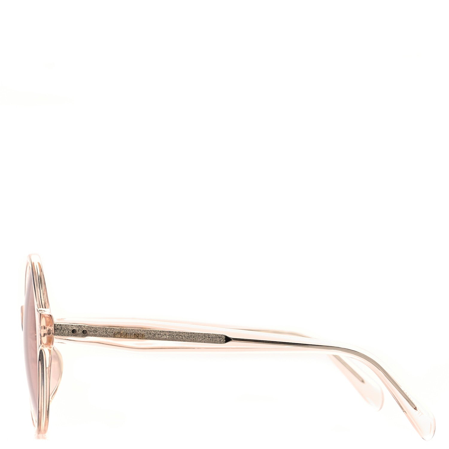 Celine Round Sunglasses CL 40051/I Transparent Light Pink 3 of 6